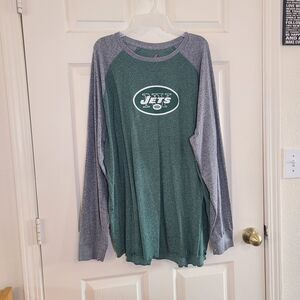 Majestic Green Raglan Logo Tee